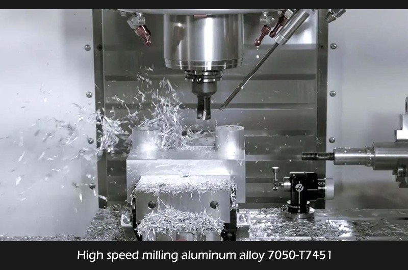 High Speed milling aluminum alloy 7050-T7451